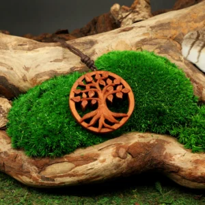 Handgeschnitzter Lebensbaum Kette • Yggdrasil Lebensbaum Anhänger als Schmuck mit Bedeutung – Bild 5