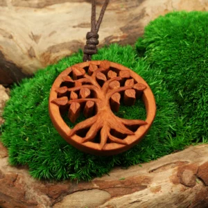 Handgeschnitzter Lebensbaum Kette • Yggdrasil Lebensbaum Anhänger als Schmuck mit Bedeutung – Bild 4